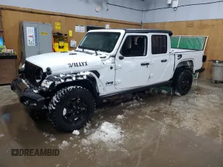 2023 Jeep Gladiator Willys z VIN 1C6HJTAG8PL537065, wystawiony jako Copart lot #45222555 z przebiegiem 30 405 mil mil oraz Szkoda całkowita • Salvage title. Historia ofert i sprzedaży dostępna na DreamBid. Obrazek 1.