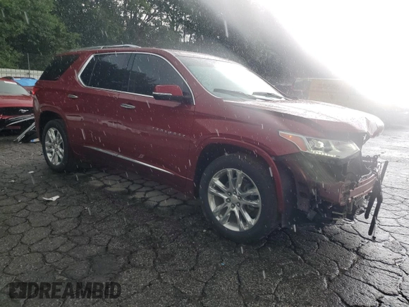 2018 Chevrolet Traverse High Country with VIN 1GNEVKKW7JJ250813, listed as a Copart auction lot 58981395 with 145,170 mi miles and Salvage title. Bid and sale history available at DreamBid. Image 4.