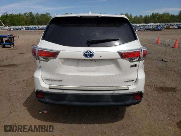 2016 Toyota Highlander Hybrid Limited with VIN 5TDDCRFH1GS017357, listed as a Copart auction lot 51720963 with 178,055 mi miles. Bid and sale history available at carsss.com. Image 6.