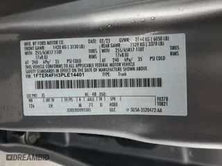 2023 Ford Ranger XL with VIN 1FTER4FH3PLE14401, listed as a Copart auction lot 41427785 with 18,492 mi miles and Salvage Title. Bid and sale history available at carsss.com. Image 13.