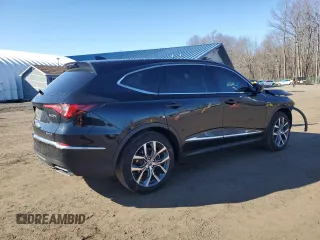2023 Acura MDX w/Technology Package with VIN 5J8YE1H46PL019549, listed as a Copart auction lot 47982275 with 21,381 mi miles and Salvage Title. Bid and sale history available at carsss.com. Image 3.