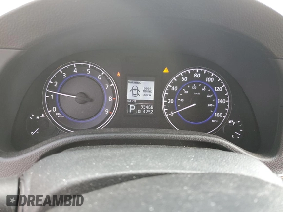 2015 Infiniti Q40 with VIN JN1CV6AR1FM521201, listed as a Copart auction lot 50913775 with 93,468 mi miles and Salvage Title. Bid and sale history available at DreamBid. Image 9.