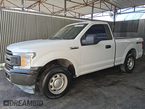 2018 Ford F-150 XL z VIN 1FTMF1EB2JFD61180, wystawiony jako Copart lot #60848285 z przebiegiem 152 990 mil mil oraz Czysty tytuł • Clean title. Historia ofert i sprzedaży dostępna na DreamBid. Obrazek 1.
