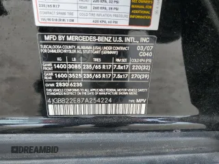 2007 Mercedes-Benz M 320 CDI with VIN 4JGBB22E87A254224, listed as a Copart auction lot 85074444 with Not Provided miles and Salvage Title. Bid and sale history available at carsss.com. Image 13.