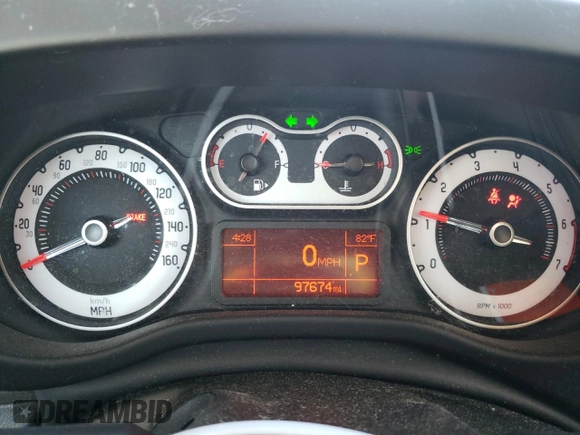 2014 FIAT 500L Trekking with VIN ZFBCFADH1EZ026288, listed as a Copart auction lot 71416144 with 97,674 mi miles and Salvage Title. Bid and sale history available at carsss.com. Image 9.