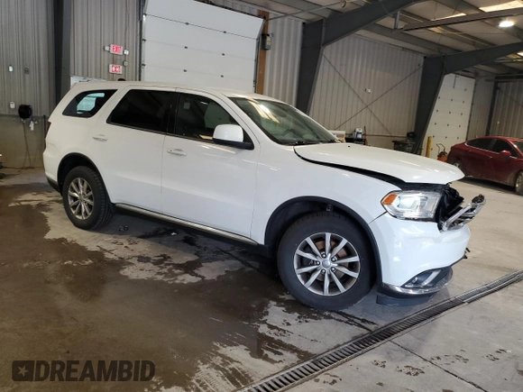 2016 Dodge Durango SXT with VIN 1C4RDJAG7GC460343, listed as a Copart auction lot 60974975 with 59,783 mi miles and Salvage title. Bid and sale history available at DreamBid. Image 4.