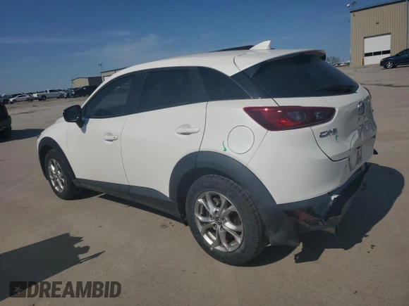 2018 Mazda CX-3 Sport with VIN JM1DKDB76J0309289, listed as a Copart auction lot 50413075 with 57,455 mi miles and Salvage Title. Bid and sale history available at DreamBid. Image 2.