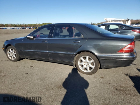 2004 Mercedes-Benz S-Class 5.0L with VIN WDBNG84J04A407348, listed as a Copart auction lot 80430614 with 160,172 mi miles and Salvage Title. Bid and sale history available at carsss.com. Image 2.