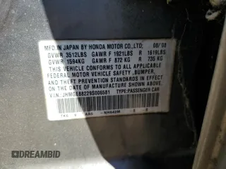 2009 Honda Fit with VIN JHMGE88229S006581, listed as a Copart auction lot 49776565 with Not Provided miles and Salvage Title. Bid and sale history available at carsss.com. Image 12.