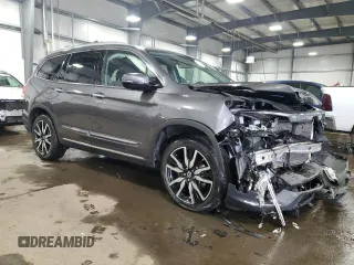 2020 Honda Pilot Touring 8-Passenger with VIN 5FNYF6H96LB052407, listed as a Copart auction lot 44211725 with 53,009 mi miles and Salvage Title. Bid and sale history available at DreamBid. Image 4.