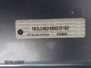 2009 Dodge Avenger SE with VIN 1B3LC46B49N572162, listed as a IAAI auction lot 42164860 with 247,300 mi miles and . Bid and sale history available at carsss.com. Image 9.