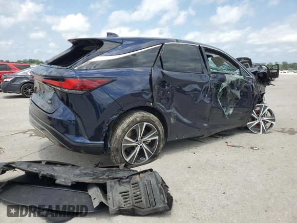 2023 Lexus RX 350 with VIN 2T2BAMBA4PC009721, listed as a Copart auction lot 61285405 with Not provided miles and Salvage title. Bid and sale history available at DreamBid. Image 3.