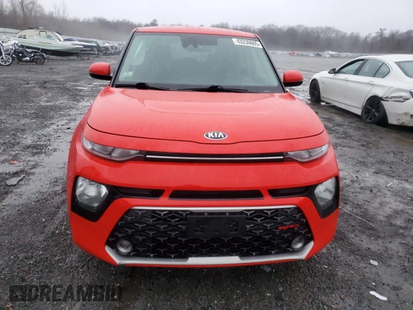 2021 Kia Soul GT-Line with VIN KNDJ63AU5M7142895, listed as a Copart auction lot 43230665 with 37,320 mi miles and Salvage Title. Bid and sale history available at DreamBid. Image 5.