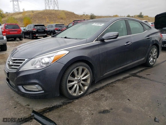 2013 Hyundai Azera with VIN KMHFH4JG8DA324072, listed as a Copart auction lot 75138294 with 120,232 mi miles and Clean Title. Bid and sale history available at carsss.com. Image 1.