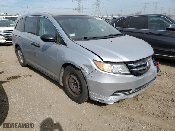 2014 Honda Odyssey LX with VIN 5FNRL5H2XEB135917, listed as a Copart auction lot 79043514 with 329,233 mi miles and Salvage Title. Bid and sale history available at carsss.com. Image 4.
