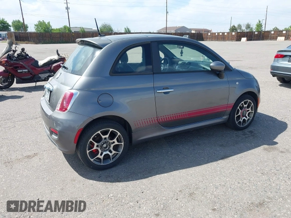 2012 FIAT 500 Sport with VIN 3C3CFFBR4CT303823, listed as a IAAI auction lot 42349347 with 145,773 mi miles and . Bid and sale history available at DreamBid. Image 4.