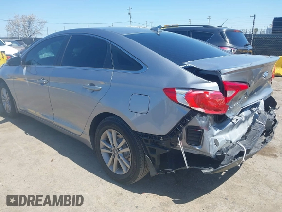 2016 Hyundai Sonata SE with VIN 5NPE24AF0GH340000, listed as a IAAI auction lot 41945609 with 160,043 mi miles and . Bid and sale history available at carsss.com. Image 3.