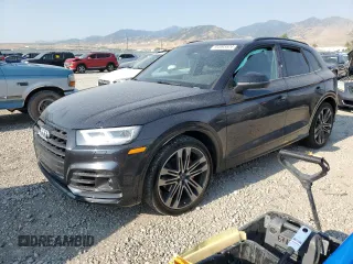2020 Audi SQ5 Premium Plus with VIN WA1B4AFY7L2075541, listed as a Copart auction lot 64993524 with 28,372 mi miles and Salvage Title. Bid and sale history available at DreamBid. Image 1.