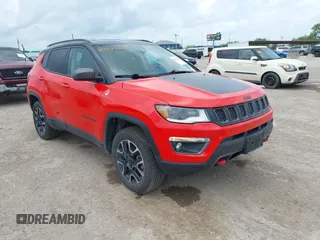 2021 Jeep Compass Trailhawk with VIN 3C4NJDDB3MT503519, listed as a IAAI auction lot 42134067 with 35,406 mi miles and . Bid and sale history available at DreamBid. Image 1.