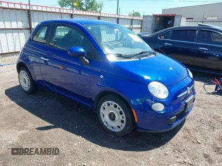 2012 FIAT 500 Pop z VIN 3C3CFFAR6CT381828, wystawiony jako IAAI lot #42023137 z przebiegiem 110 745 mil mil oraz . Historia ofert i sprzedaży dostępna na DreamBid. Obrazek 1.