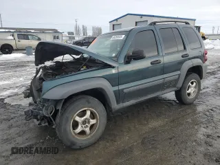 2005 Jeep Liberty Sport with VIN 1J4GL48565W655534, listed as a Copart auction lot 46359535 with 162,770 mi miles and Salvage Title. Bid and sale history available at carsss.com. Image 1.