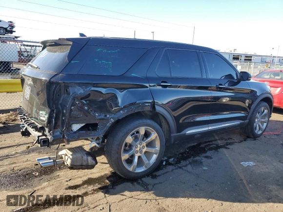 2020 Ford Explorer Platinum with VIN 1FM5K8HC2LGA14647, listed as a Copart auction lot 43446895 with 0 mi miles and Salvage Title. Bid and sale history available at carsss.com. Image 3.