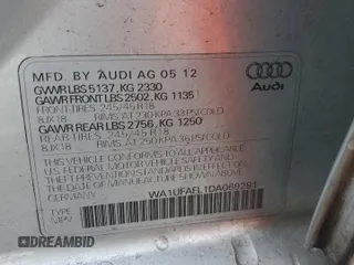 2013 Audi allroad Premium Plus with VIN WA1UFAFL1DA069281, listed as a Copart auction lot 41398815 with 65,426 mi miles and Salvage Title. Bid and sale history available at carsss.com. Image 13.