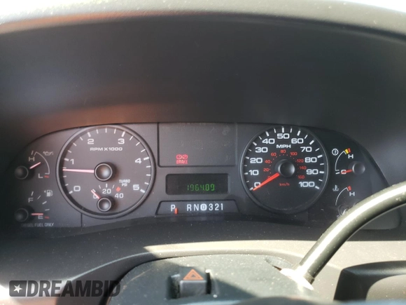2005 Ford F-250 XL with VIN 1FTSX21P65EA75047, listed as a Copart auction lot 62012695 with 196,409 mi miles and Salvage title. Bid and sale history available at DreamBid. Image 9.