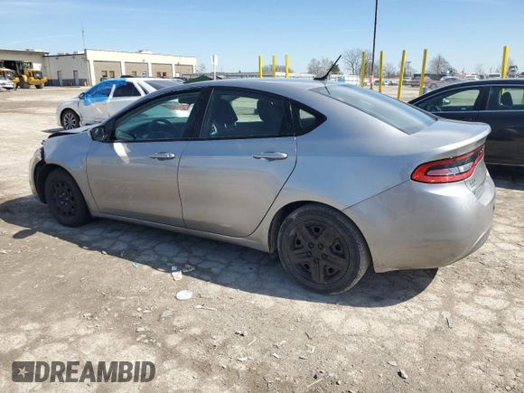 2016 Dodge Dart SE with VIN 1C3CDFAA7GD564988, listed as a Copart auction lot 49410395 with 96,398 mi miles and Salvage Title. Bid and sale history available at carsss.com. Image 2.