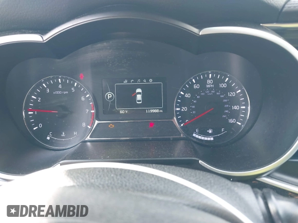 2015 Kia Optima SX Turbo with VIN 5XXGR4A69FG474261, listed as a IAAI auction lot 41103677 with 119,988 mi miles. Bid and sale history available at carsss.com. Image 7.