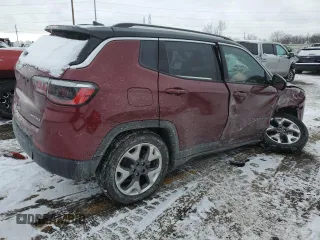 2022 Jeep Compass (RED) Edition with VIN 3C4NJDCB9NT129923, listed as a Copart auction lot 41813445 with 8,340 mi miles and Salvage title. Bid and sale history available at DreamBid. Image 3.