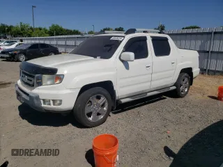 2010 Honda Ridgeline RTL with VIN 5FPYK1F56AB004084, listed as a Copart auction lot 58538224 with 97,558 mi miles and Salvage Title. Bid and sale history available at carsss.com. Image 1.