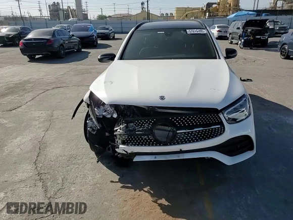 2020 Mercedes-Benz GLC 300 with VIN WDC0G8DB9LF737859, listed as a Copart auction lot 57615195 with 58,754 mi miles and Salvage title. Bid and sale history available at DreamBid. Image 15.