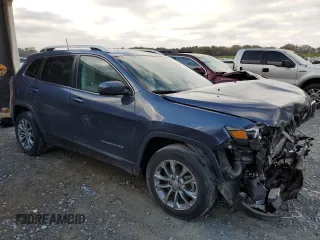 2021 Jeep Cherokee Latitude Lux with VIN 1C4PJLMN4MD154874, listed as a Copart auction lot 82376734 with 54,992 mi miles and Salvage Title. Bid and sale history available at carsss.com. Image 4.