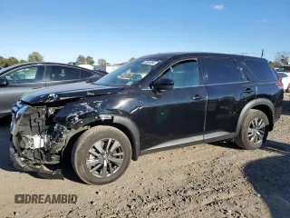 2023 Nissan Pathfinder S z VIN 5N1DR3AC6PC277659, wystawiony jako Copart lot #75684864 z przebiegiem 9 402 mil mil oraz Szkoda całkowita • Salvage title. Historia ofert i sprzedaży dostępna na DreamBid. Obrazek 1.
