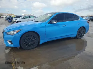 2018 Infiniti Q50 Sport with VIN JN1EV7AP3JM360808, listed as a Copart auction lot 43242355 with 57,089 mi miles and Clean Title. Bid and sale history available at carsss.com. Image 1.