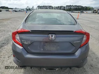 2020 Honda Civic Sedan Sport with VIN 2HGFC2F86LH526581, listed as a Copart auction lot 51692295 with 38,778 mi miles and Salvage Title. Bid and sale history available at carsss.com. Image 6.