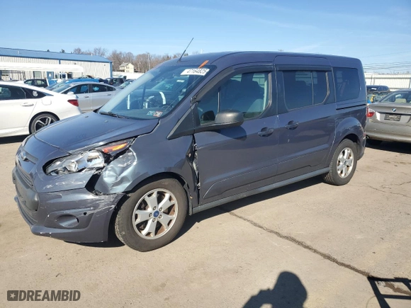 2014 Ford Transit Connect Wagon XLT with VIN NM0GS9F78E1163673, listed as a Copart auction lot 47164825 with 204,670 mi miles and Salvage Title. Bid and sale history available at carsss.com. Image 1.