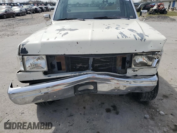 1991 Ford F-250 with VIN 1FTHF26H7MLA14640, listed as a Copart auction lot 50958955 with 75,522 mi miles and Salvage Title. Bid and sale history available at carsss.com. Image 12.
