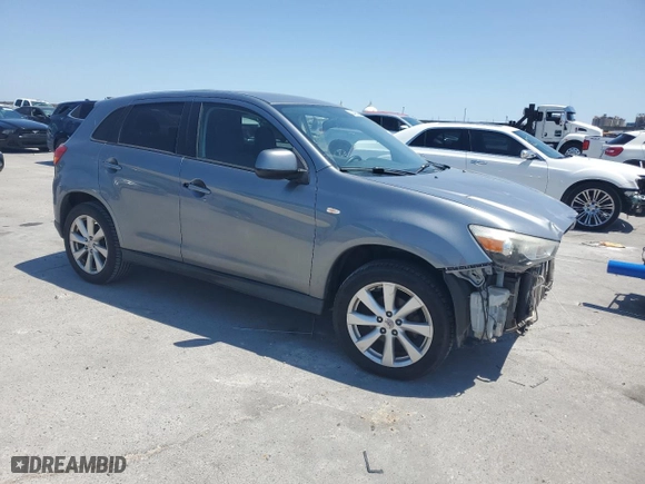2013 Mitsubishi Outlander Sport ES with VIN 4A4AP3AU0DE008474, listed as a Copart auction lot 52428515 with 0 mi miles and Salvage Title. Bid and sale history available at carsss.com. Image 4.
