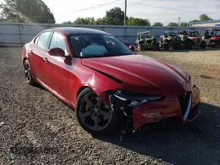 2018 Alfa Romeo Giulia with VIN ZARFAEBN9J7591876, listed as a Copart auction lot 50861772 with 0 mi miles. Bid and sale history available at carsss.com. Image 11.