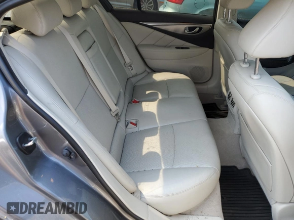 2015 Infiniti Q50 Premium with VIN JN1BV7AR9FM414737, listed as a Copart auction lot 62088065 with 118,668 mi miles and Salvage title. Bid and sale history available at DreamBid. Image 10.