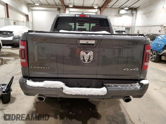 2020 Ram 1500 Limited with VIN 1C6SRFHTXLN413543, listed as a Copart auction lot 45382985 with 52,586 mi miles and Clean Title. Bid and sale history available at carsss.com. Image 6.