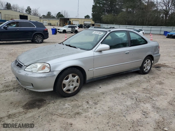 2000 Honda Civic EX with VIN 1HGEJ8143YL123791, listed as a Copart auction lot 85767564 with 236,456 mi miles and Clean Title. Bid and sale history available at carsss.com. Image 1.