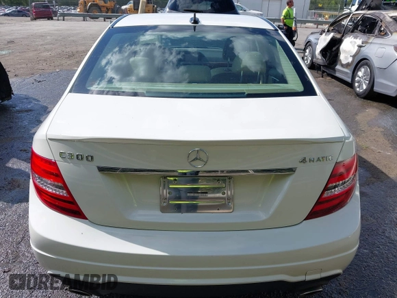 2012 Mercedes-Benz C C 300 Sport with VIN WDDGF8BB9CR230328, listed as a IAAI auction lot 42024792 with 129,739 mi miles. Bid and sale history available at carsss.com. Image 16.