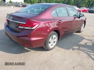 2013 Honda Civic LX z VIN 19XFB2F51DE263355, wystawiony jako IAAI lot #42415164 z przebiegiem 102 748 mil mil oraz . Historia ofert i sprzedaży dostępna na DreamBid. Obrazek 4.