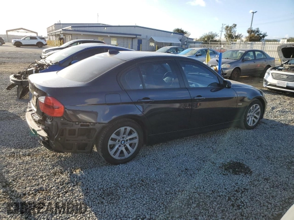 2007 BMW 3 Series 328i with VIN WBAVC53597FZ76428, listed as a Copart auction lot 47810725 with 138,250 mi miles and Salvage Title. Bid and sale history available at carsss.com. Image 3.