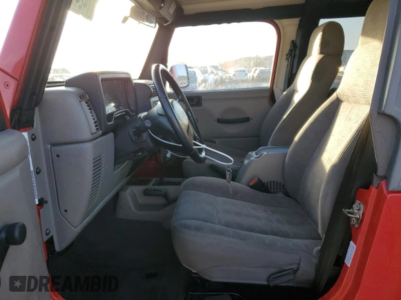 2003 Jeep Wrangler Sport with VIN 1J4FA49S43P332645, listed as a Copart auction lot 77424814 with 165,909 mi miles and Non Repairable. Bid and sale history available at carsss.com. Image 7.