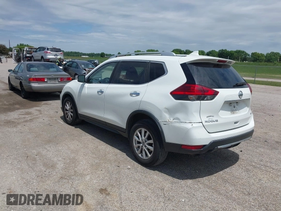 2017 Nissan Rogue SV with VIN KNMAT2MTXHP550384, listed as a IAAI auction lot 42364687 with 158,243 mi miles and . Bid and sale history available at DreamBid. Image 3.