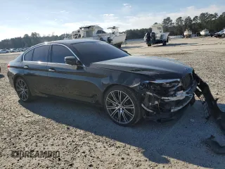2017 BMW 5 Series 540i with VIN WBAJE5C3XHG913941, listed as a Copart auction lot 46063745 with 125,212 mi miles and Salvage Title. Bid and sale history available at carsss.com. Image 4.